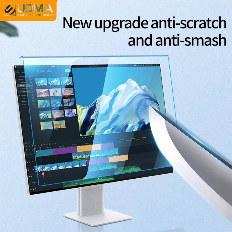 Filtro Anti Luce Blu Per PC - Pellicola Protettiva Sospesa E Riutilizzabile Per Monitor Desktop