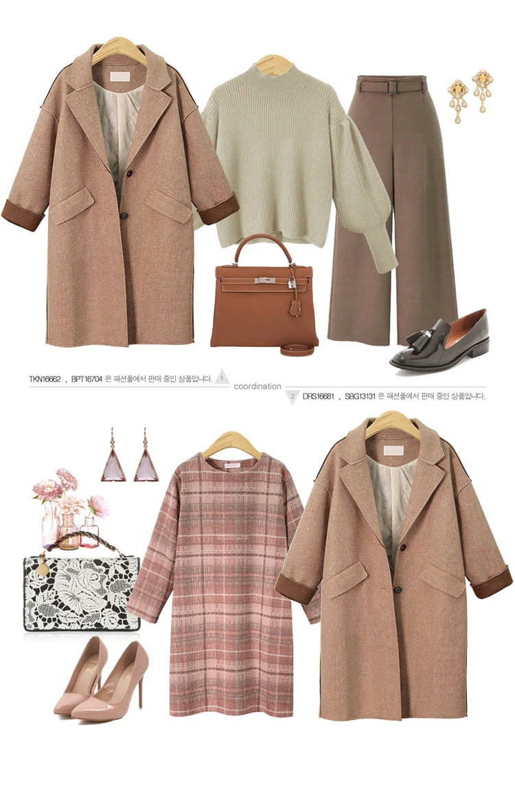 Women Winter Coats Winter New Large Size Women's Solid Color Lapel Windbreaker Loose Plus Cotton Long Wool Coat Female