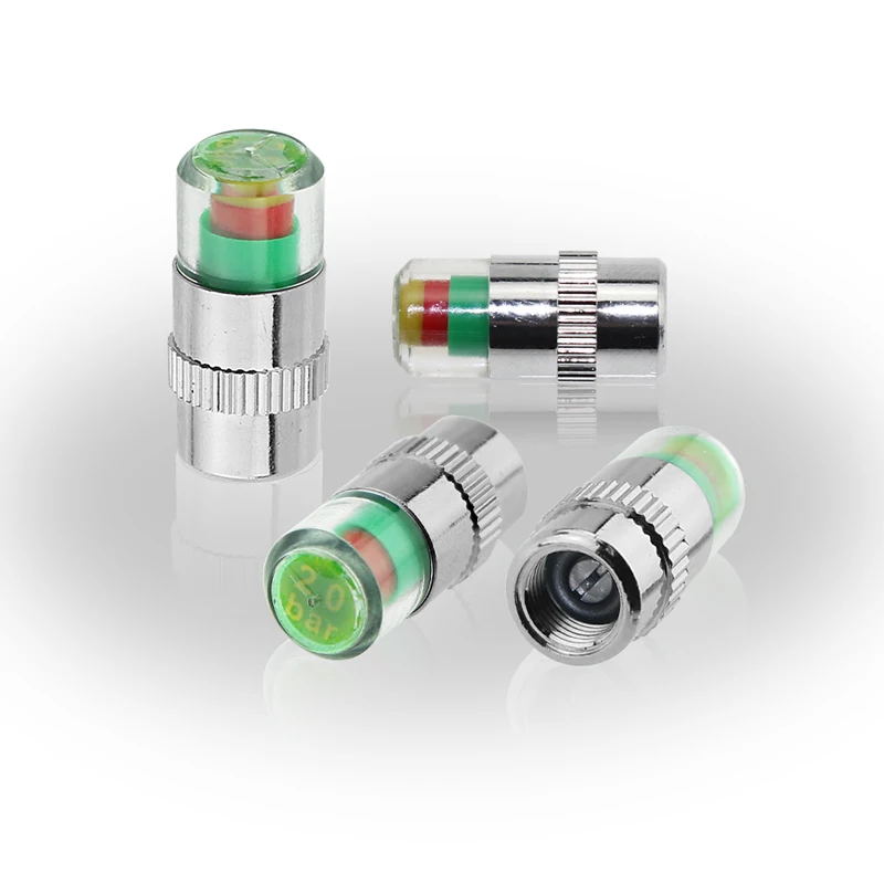 YCCPAUTO 4 шт. 2.0Bar 30Psi датчик давления в шинах автомобиля мотоцикла индикатор давления в шинах колпачок авто монитор диагностические инструменты