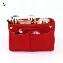 

Creative Multifunctional Travel Mommy Storage Bag Women Organizer Handbag Felt Travel Bag Insert Liner Makeup Organiser Pouch