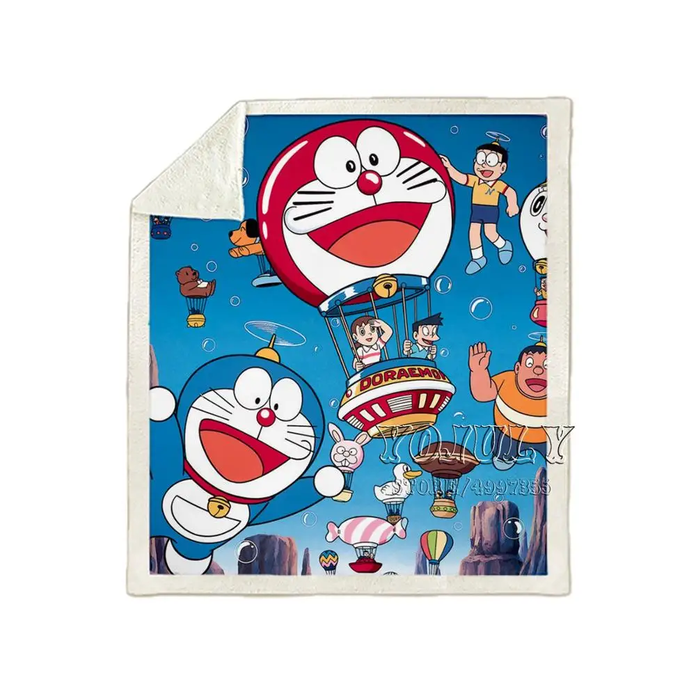 YOJULY bule Doraemon, Аниме Стиль, для детей и взрослых, 3D принт, одеяло, диване, пододеяльник, теплое постельное белье, модное офисное одеяло для короткого сна K05 - Цвет: 3