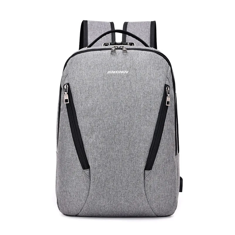 

Men And Women USB Interface Charging Backpack Large Capacity Travel Waterproof Canvas Password Anti-Theft Multi-functional Compu