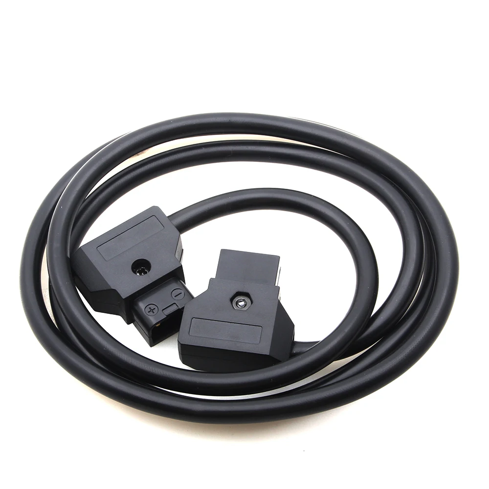100cm Dtap to Dtap Cable Line for DSLR Rig Cable for Anton Bauer Camera Battery Black