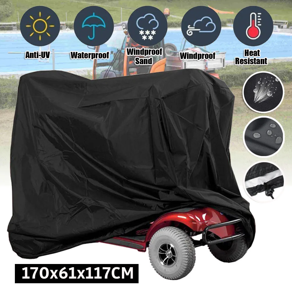 

170x61x117cm Mobility Scooter Cover Protective Storage Home Waterproof Anti Wear Oxford Cloth Wheelchair Scooter Accessories