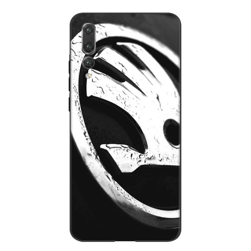 Силиконовый чехол для телефона для huawei Y5 Y6 Y7 Y9 Prime Коврики 30 20 10 Nova 5i 2i 2 3 3i 4 Pro Lite сумка чехол для автомобиля Skoda логотип мешок - Цвет: B5
