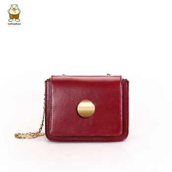 

Beibaobao Bags for Women Wave Vintage Flap Small Square Bag Messenger Bag Shoulder Diagonal Chain Bag Round Buckle Decoration