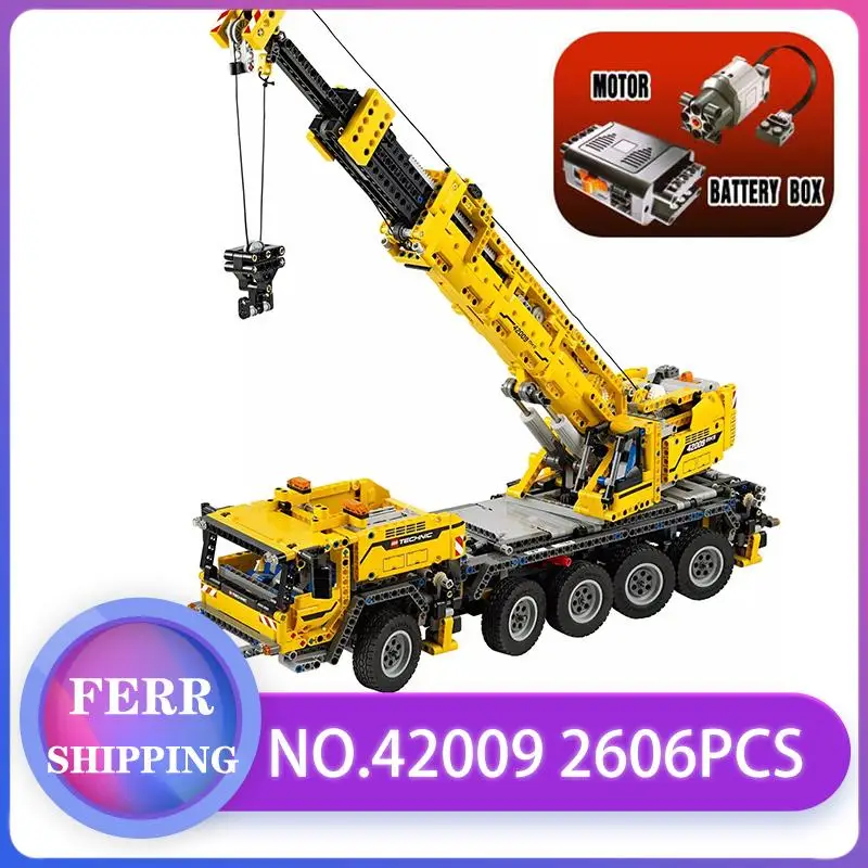 

20004 Technic series Motor Power Mobile Crane Mk II Car Model Building Kits Blocks Bricks Compatible With 42009 gifts