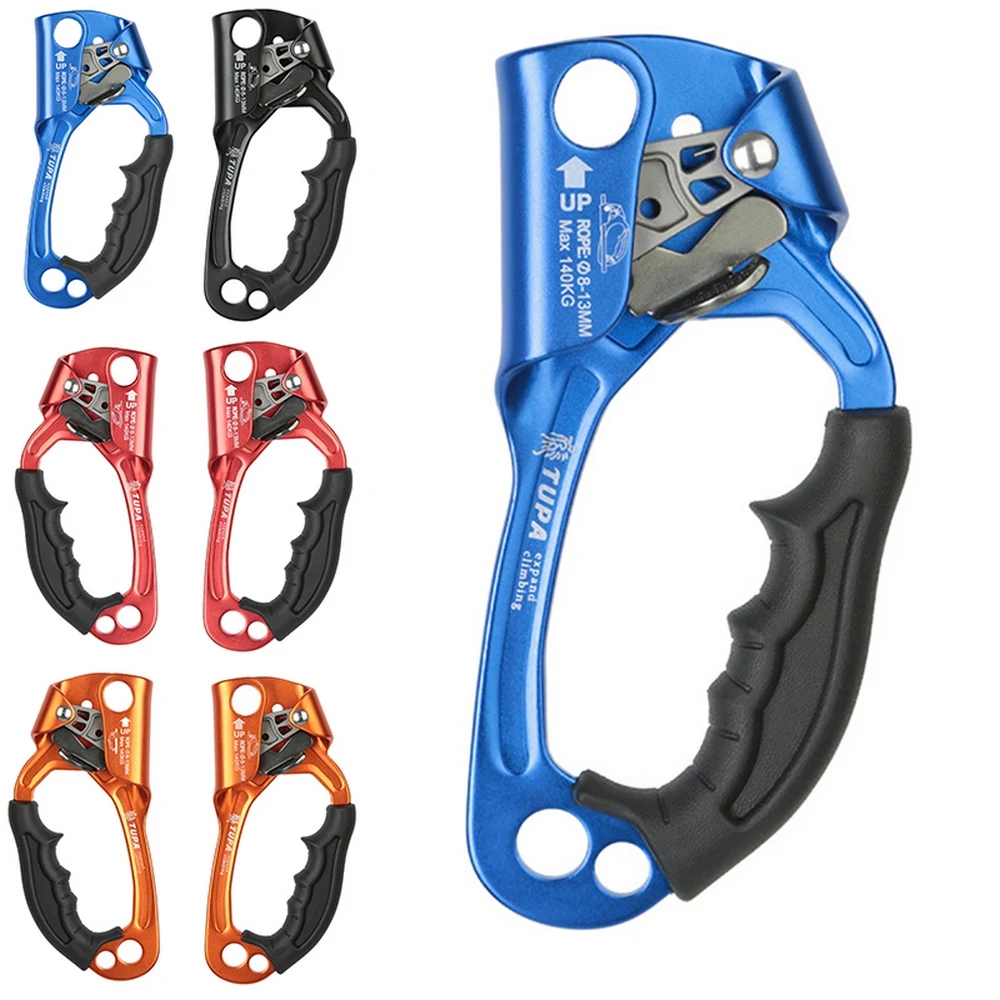 

New Hand Ascender Rock Climbing Tree Arborist Rappelling Gear Equipment Rope Clamp for Mountaineering Caving 8-12mm Rope