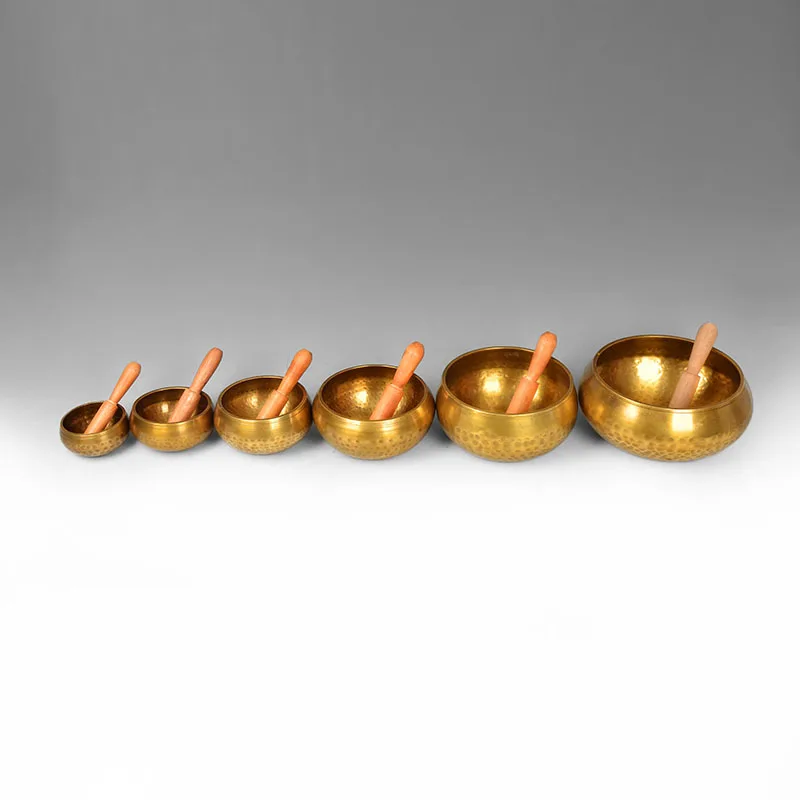 Nepal handmade Buddha Tibet bowl bowl ritual music therapy copper chime copper Tibetan Singing Bowl 6