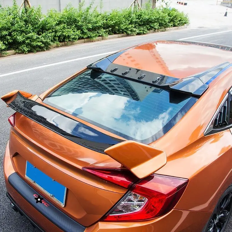 Модернизированный Автомобильный декоративный протектор модифицированный автомобильный модификация аксессуар Спойлеры крыльев 16 17 18 для Honda Civic
