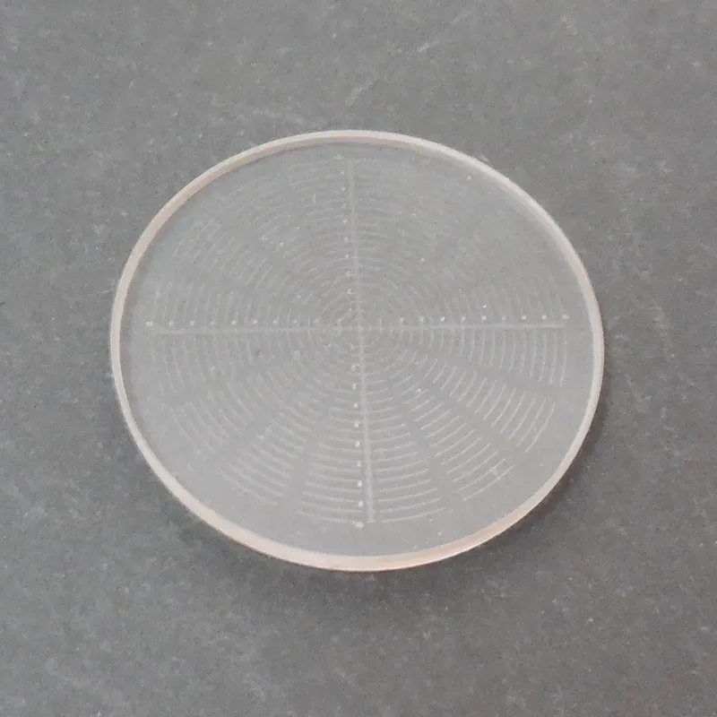 24mm Microscope Eyepiece Graticule Measuring Glass Micrometer for Stage