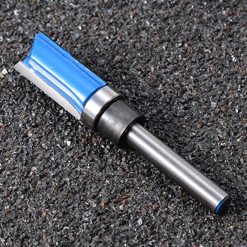 

1pc 6.35mm Cemented Carbide Template Router Bit 1/2" 1/4" Shank Woodwork Flush Trimming Tool Wood Grove Cutter