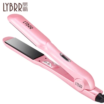 

LYBRR/straightener Straight Curl Dual-use Does Not Hurt Hair Negative Ion Electric Splint Bangs Curl Hair Stick Artifact
