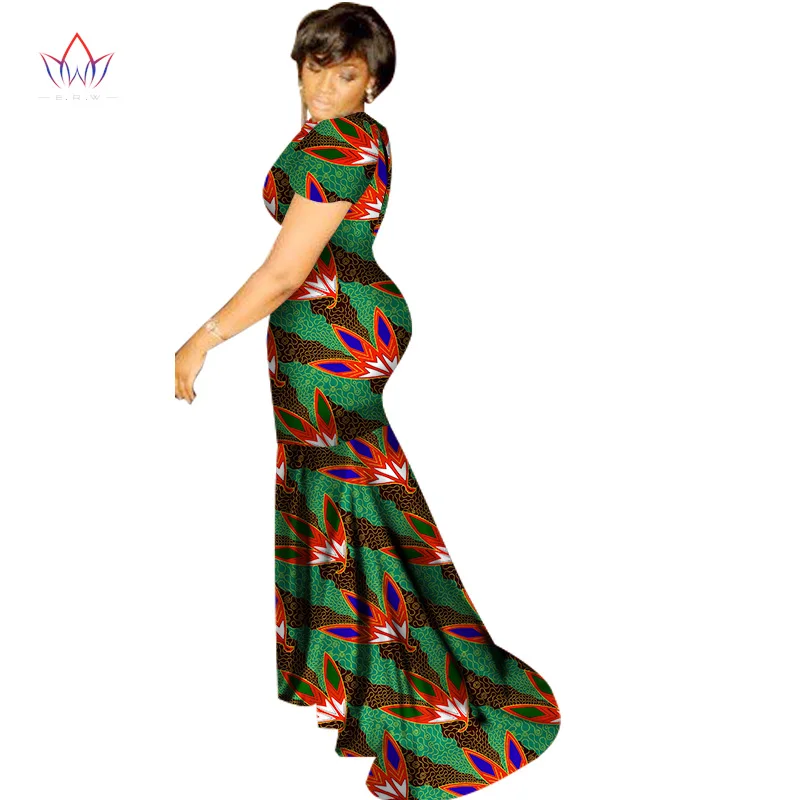BRW африканские платья женское летнее платье длинное платье сексуальные макси платья Базен Riche африканская одежда с принтом Одежда Дашики WY1388 - Цвет: 22