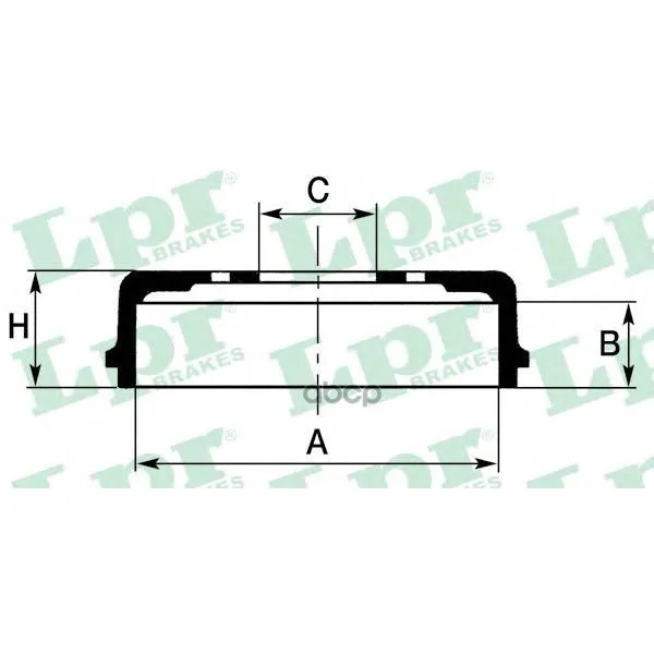 Барабан Тормозной Opel Corsa D 06- D=203,2мм Lpr 7d0656 Lpr арт. 7D0656