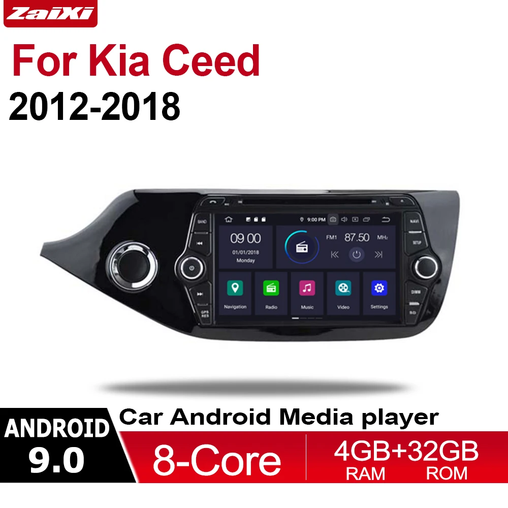 4GB android 9.0 car dvd player for Kia Ceed 2012~2018 Multimedia GPS Navigation Map Autoradio WiFI Bluetooth 4GB android 9.0 car dvd player for Kia Ceed 2012~2018 Multimedia GPS Navigation Map Autoradio WiFI Bluetooth