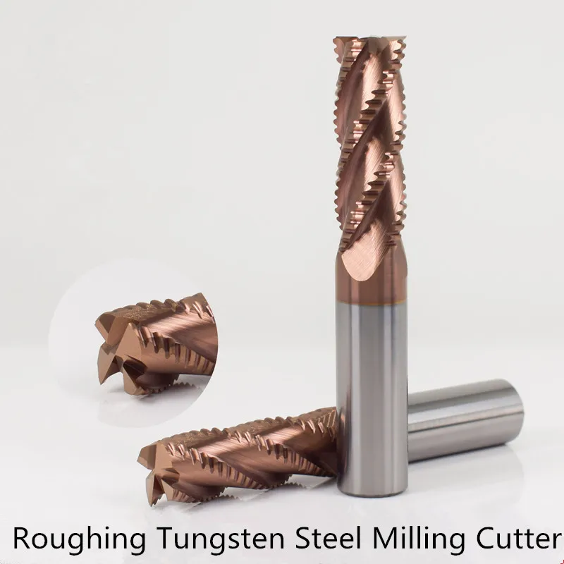 

ZGT Roughing End Mill Carbide HRC55 4 Flutes Tungsten Steel Milling Cutter Endmill Cnc Metal Cutter Milling Tools 8mm 10mm 12mm
