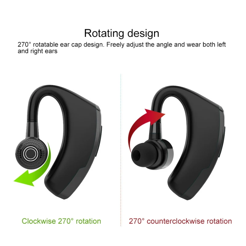 V10 CSR Chip 5 0Bluetooth headset Sport wireless headphones with Charging Box Support Voice Reception Ear Hook earphone