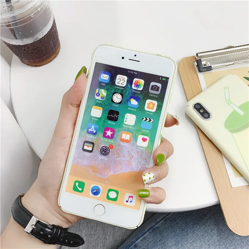 Модный чехол для телефона с рисунком бутылки молока для iPhone 8 7 6 6s Plus, милые матовые жесткие чехлы для ПК для iPhone X XS MAX XR, задняя крышка