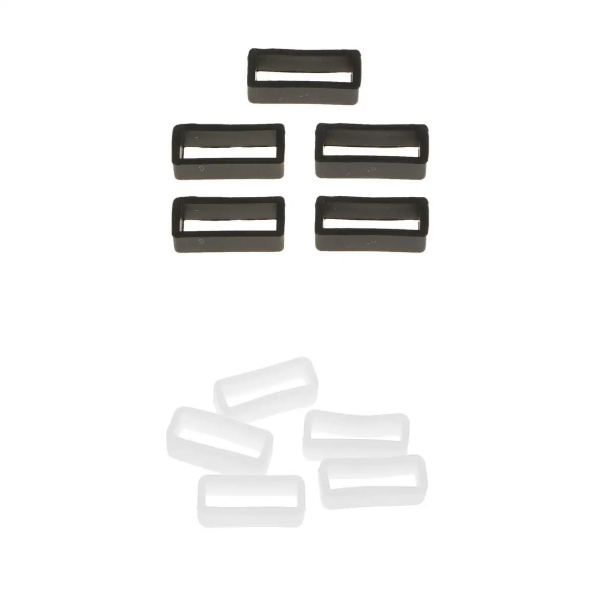 10pcs 20mm Rubber Silicone Watch Band Strap Loops Keepers Fastener 10pcs 20mm Rubber Silicone Watch Band Strap Loops Keepers Fastener