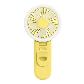 

USB Clip Cooling Fan Beauty Fill Light Fan Mobile Phone Clip Portable Air Cooler 3 Gears Adjustable for Home Office