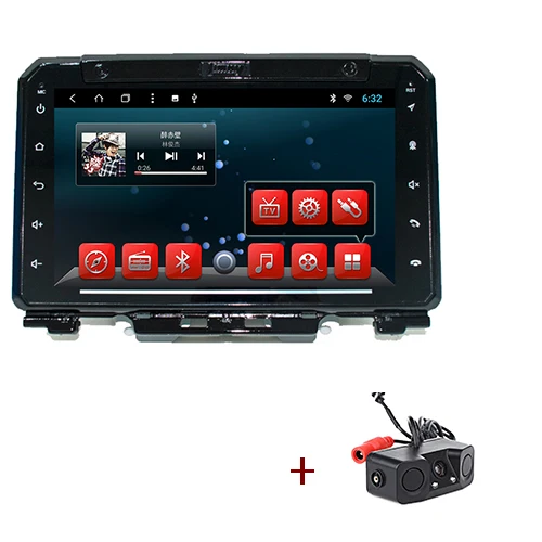 2 Din Android 8,1 gps радио для Suzuki Jimny головное устройство 9,0 дюймов 2 г 32 г Восьмиядерный система Поддержка Зеркало-ссылка gps навигация - Цвет: with Radar camera