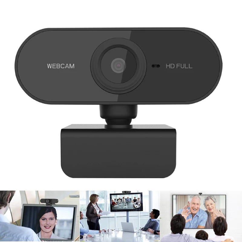 

Full HD 1080P 720P USB Web Camera Plug & Play Webcam with Built-in Microphone Multi-Compatible for Video Conferencing Recording