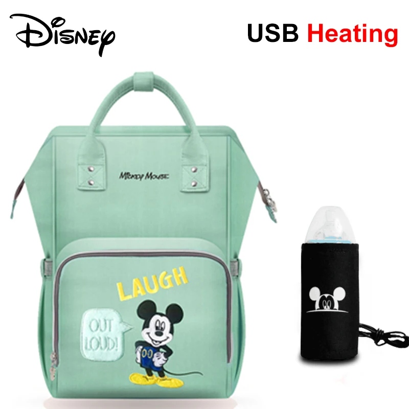 Сумка для подгузников disney, рюкзак, USB бутылочка, изоляционные сумки, Минни, Микки, большая емкость, для путешествий, Оксфорд, для кормления ребенка, Мумия, сумочка - Цвет: 10