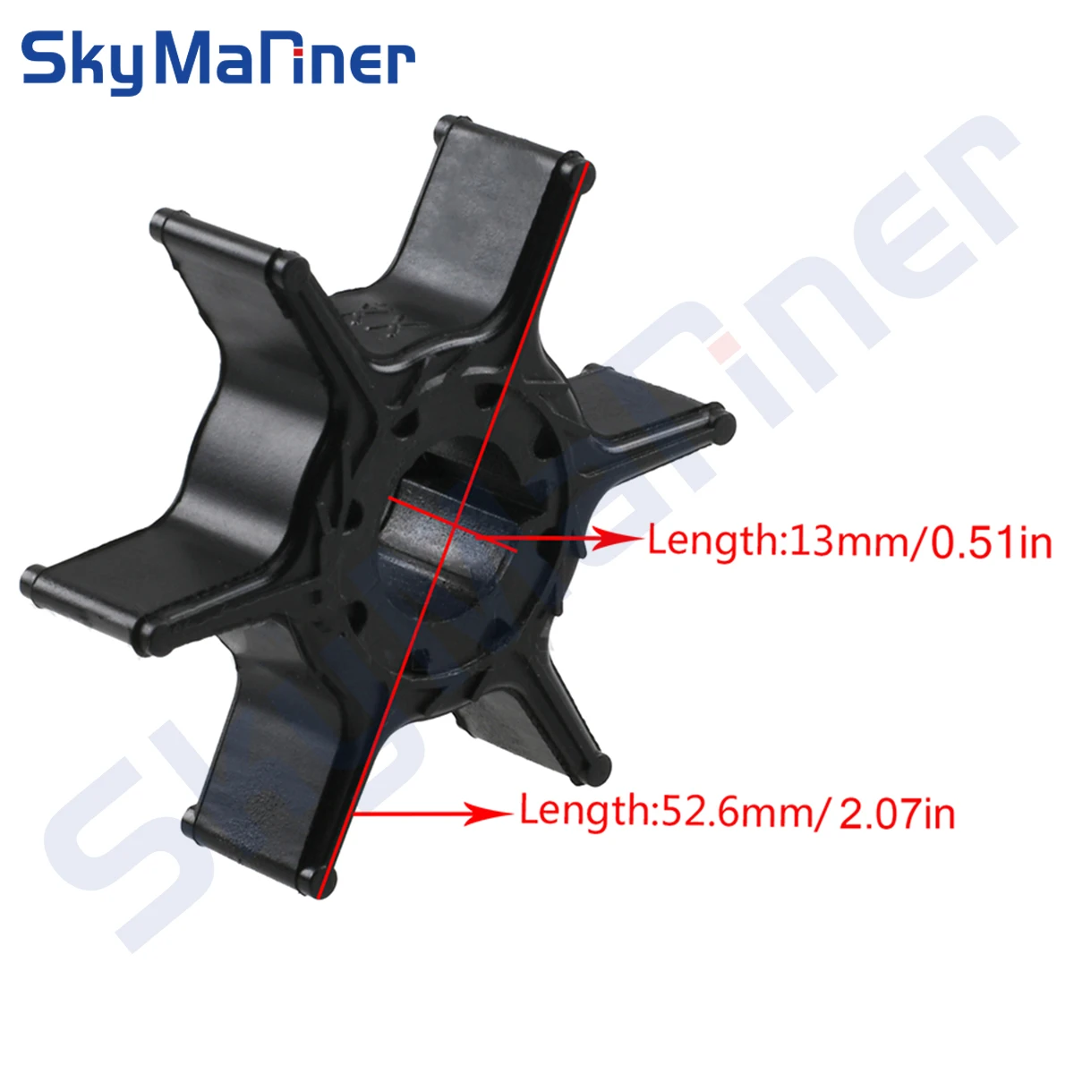 Boat Engine Parts Water Pump Impeller 63V-44352-00 63V-44352-01-00 63V-44352-01 For Yamaha Outboard Motor 9.9HP 15HP 20HP