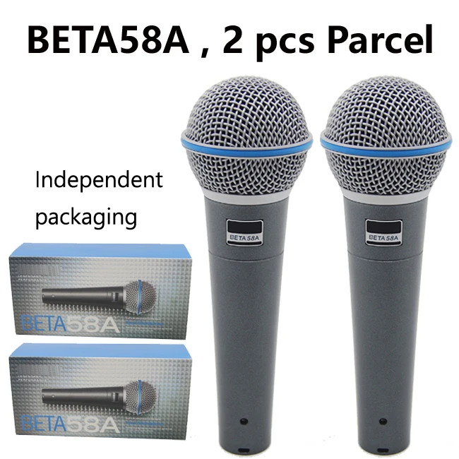 wireless microphone Free shipping beta58a vocals microphone BETA58A professional for singing shuretype new box best usb microphone Microphones