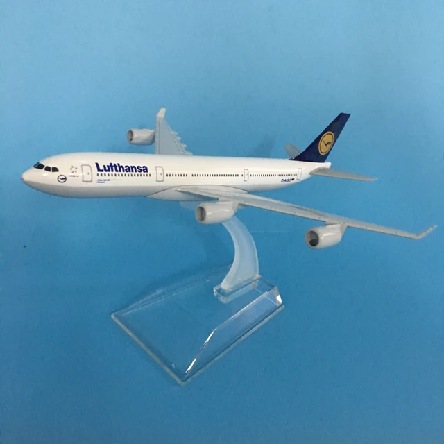 JASON TUTU 16cm Lufthansa Airbus A340 Airplane Model Plane Model Aircraft Diecast Metal 1/400 Scale Planes Dropshipping 3