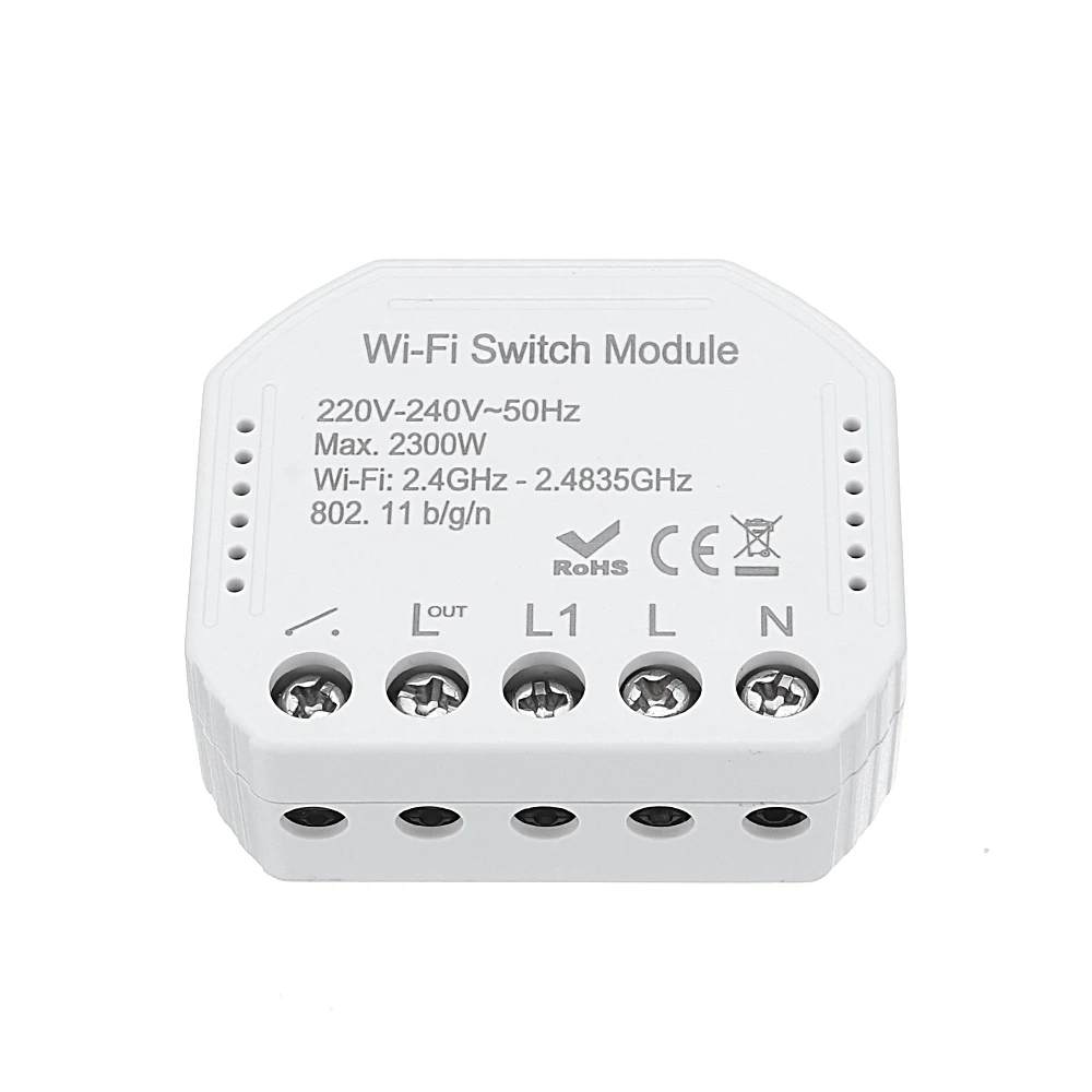 Wifi дистанционный переключатель освещения Diy выключатель модуль Smart Life/Tuya приложение дистанционное управление работает с Alexa Google Home 1/2 Way