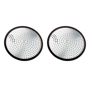 

1 Set of Stainless Steel Sink Strainer Sink Garbage Mesh Filter Sewer Drain Net Filter Trap Strainer (Round Hole Mesh + Black Si