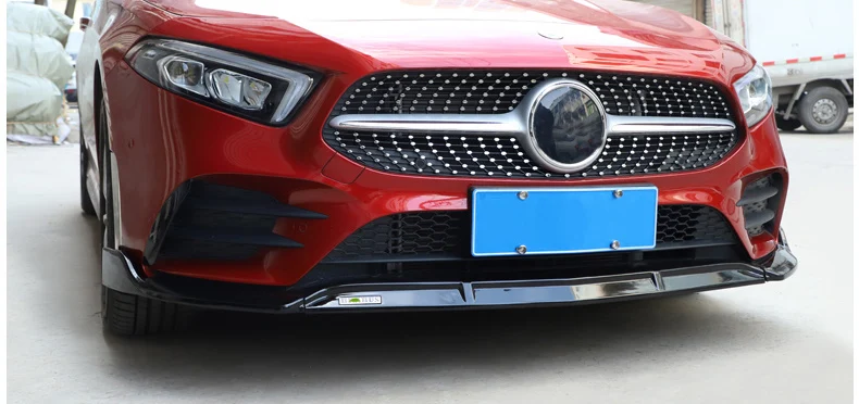 Lsrtw2017 для Mercedes Benz A Class A180 A200 автомобильный спойлер переднего бампера Защита отделки аксессуары для формовки интерьера