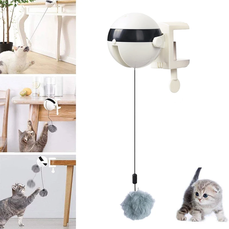 Cat Electronic Motion Toy Interactive Teaser Toy Lifting Ball training Play pet 