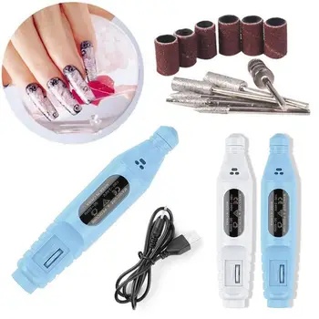 

New Electric Nail Drill Machine Manicure Set Pedicure Nail Drill File Gel Remover Polishing Tools Strong Nail Equipment Kit