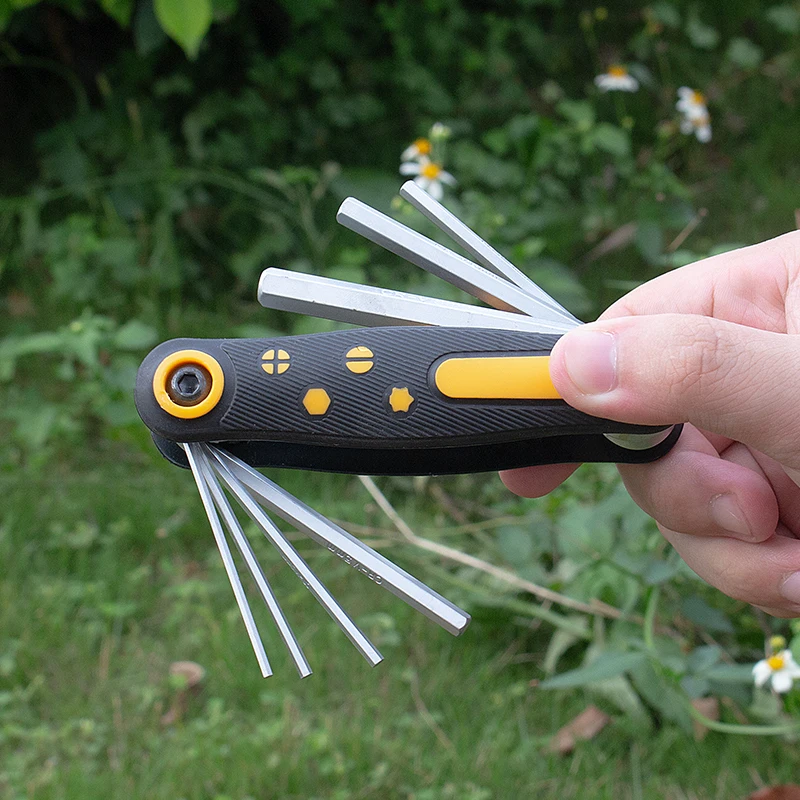 8 в 1 Многофункциональный складной мини-отвертки набор складной Torx Star Key Bit Отвертка гаечный ключ набор T9 T20 наборы инструментов