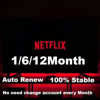 

Netflix 1 Year Account Subscription Netflix Premium Ultra HD Support 5 Screens Android Set Top Box Tv Stick Laptop