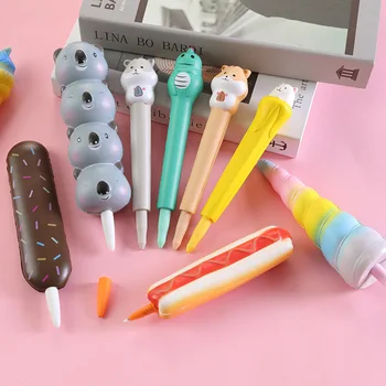

Unicorn Mermaid Hamster Avocado Gel Pen Cute Decompression Neutral Pen Promotional Gift Stationery school writing Supplies