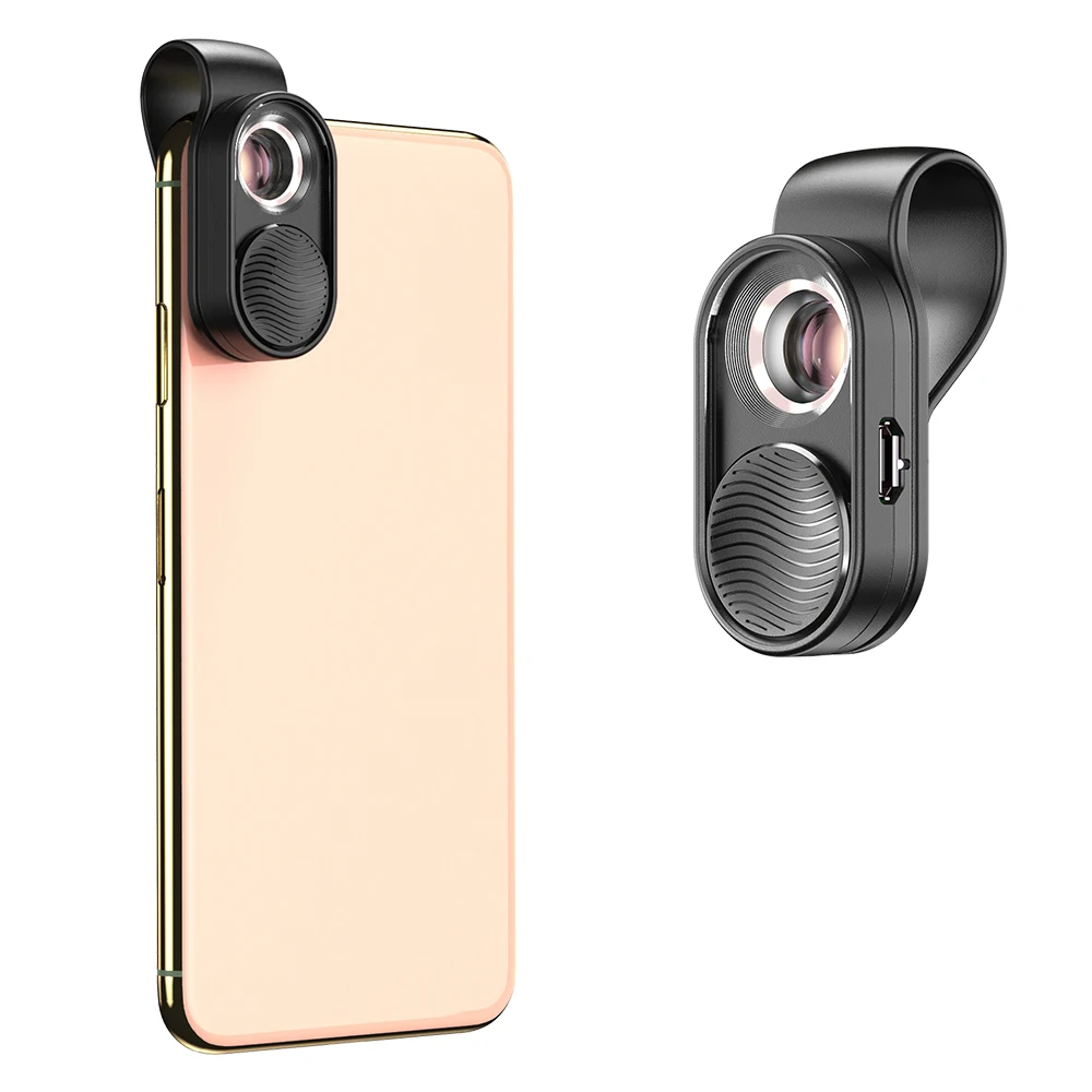 Lente do Telefone Microscópios de Vidro Conduziu a Luz com Grampo Universal para o Telefone Apexel Microscópio Micro Móvel Mini Bolso Lupa 100x 14 Móvel Mini Microscópios de Vidro Bolso Lupa