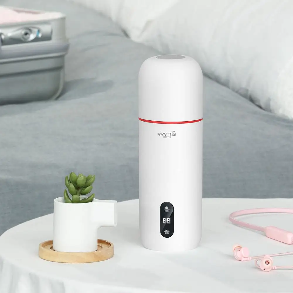 Xiaomi Deerma 350 мл умная электрическая чашка для горячей воды OLED дисплей 304 термос из нержавеющей стали Mijia экологический продукт
