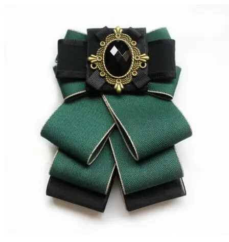 Fashion Diamond Bow Tie Solid Color Mens Business Necktie Male Butterfly Cravat Wedding Groom Bowties Collar Accessories - Цвет: 13