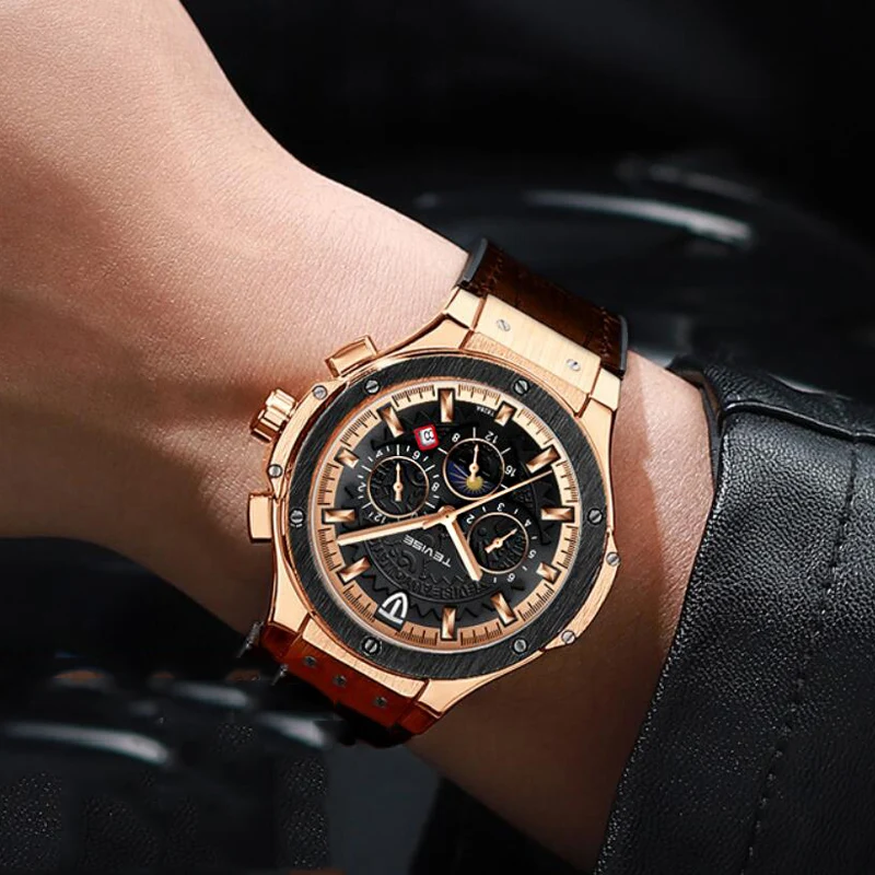 Multifunction Male Wristwatches For Men Watches Casual Automatic Mechanical Watch Luxury Brand Waterproof Clock Man Relogio