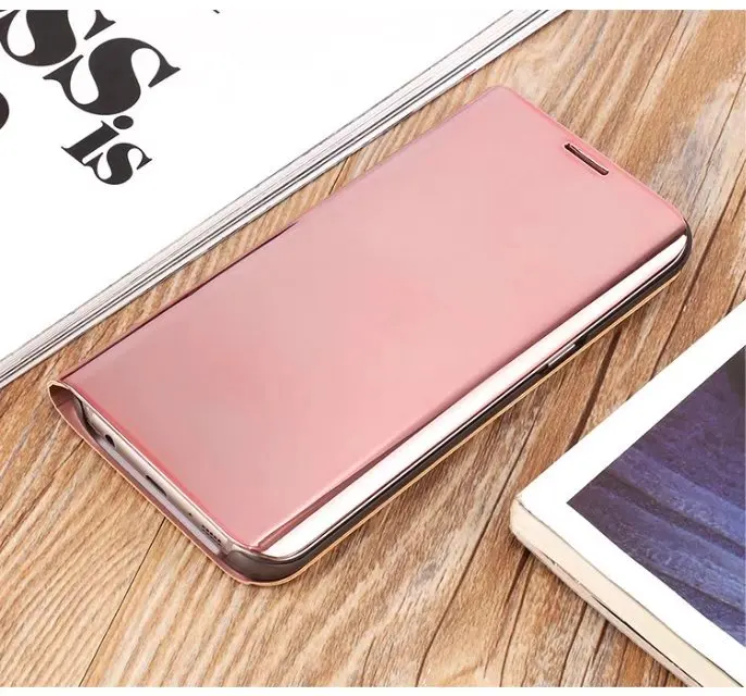 Для Samsung Galaxy J5 J7 Note 4 J5 J7 Core роскошный Флип Прозрачный вид зеркало окно кожаный флип стенд чехол
