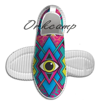 

Sport Running Shoes Tribal Eye Light Weight Walking Shoes Breathable Mesh Yoga Shoes