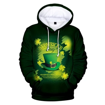 

2020 St. Patrick's Day 3D Hoodies Kpop Men/women Pullovers 3D Printing Funny St. Patrick's Day Hoodie Casual Sweatshirts Top