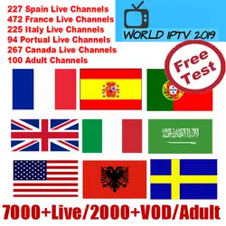 Европа IP tv Испания m3u подписка для Smart tv Enigma2 MAG 6000 + IP tv Испании Франции, Нидерландов, Бельгия, арабский взрослый 4k бесплатный тест