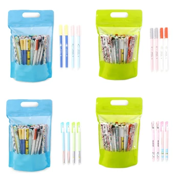 

20Pcs/lot 0.35mm Cute Animal Black Blue Ink Erasable Gel Pen Stationery Papelaria Escolar School Office Supply Gift