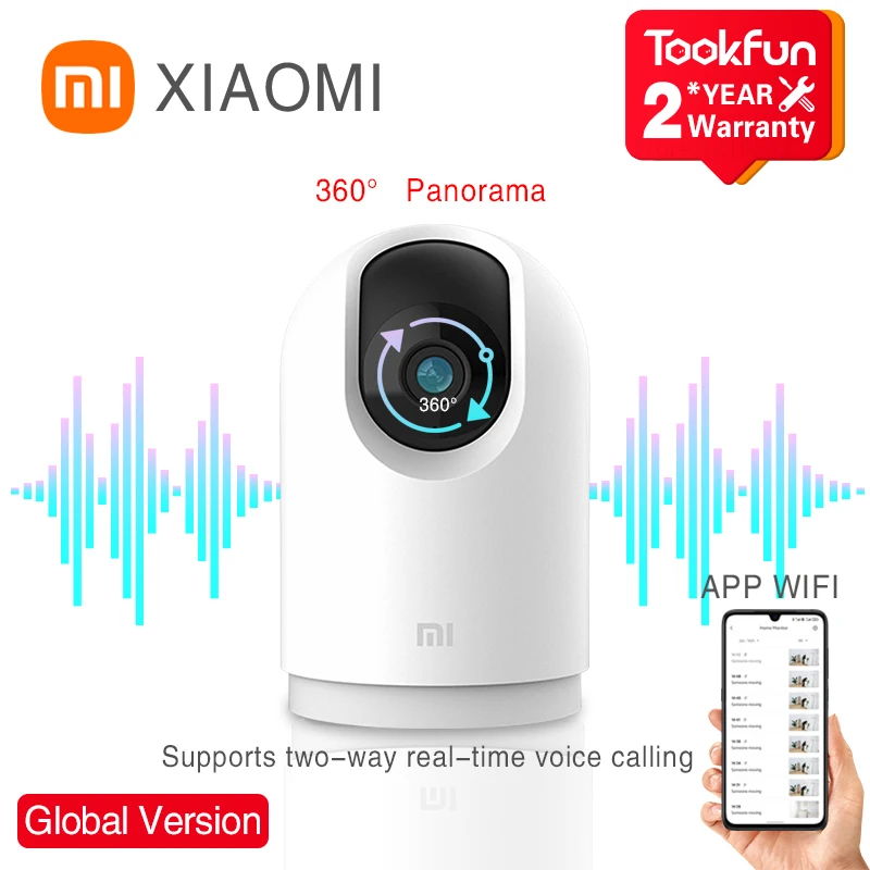 Global Version Xiaomi Mi 360° Home Security Camera 2K Pro WiFi ip Monitoring Infrared Night Vision Voice Intercom AI Alarm Mijia