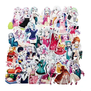 

37Pcs Eromanga teacher Anime Stickers Cute Kawaii Izumi Sagiri Scrapbooking Sticker Anime Girls Stickers For Laptop Fridge Phone